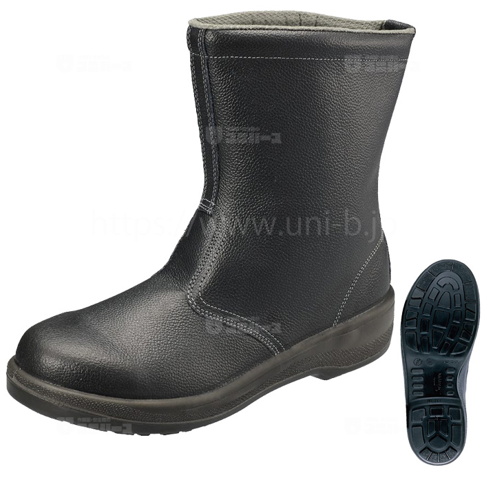 シモン安全靴 7544 黒 半長靴 SIM-7544 ｜作業服・安全靴の通販 ユニバース