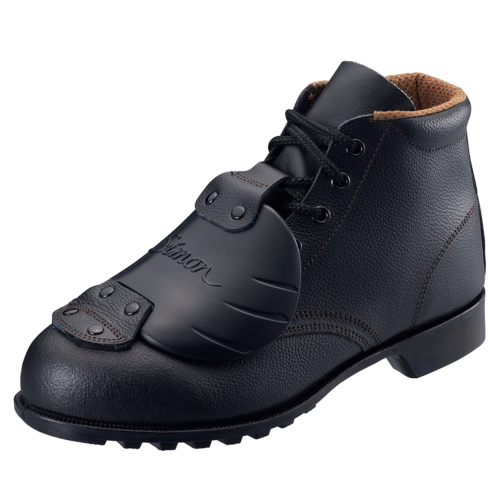 シモン安全靴　FD22　黒　樹脂甲プロ　編上靴