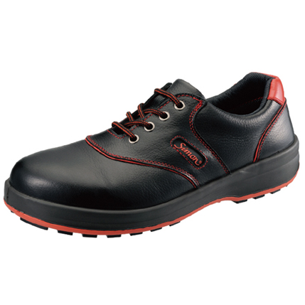 シモン安全靴　SL11-R　黒／赤　短靴