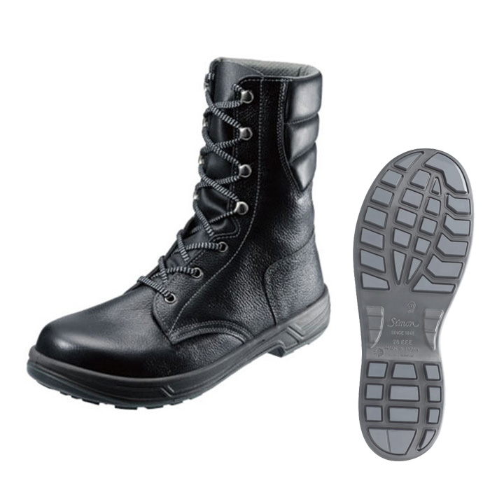 シモン安全靴 SS33 黒 樹脂甲プロ 長編上靴 SIM-SS33D6 ｜作業服・安全 